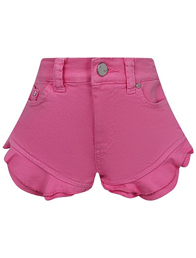 Розовые шорты с оборками Pinko - 1414509170499 - Фото 1