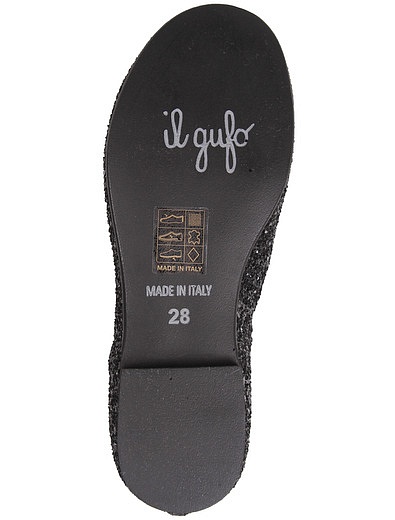 Чёрные ботинки с блестками Il Gufo - 2031109980151 - Фото 7