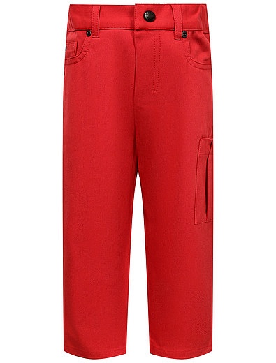 Красные брюки из эластичного хлопка Dior - 1084519072221 - Фото 1
