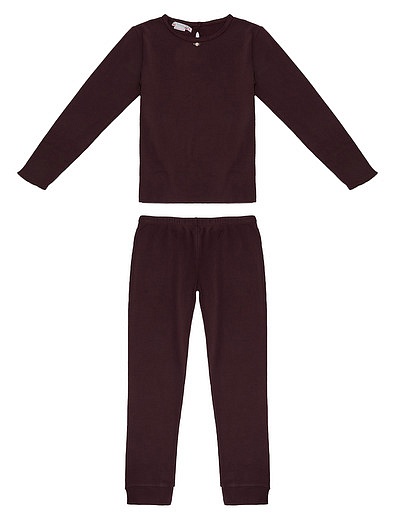 Фиолетовая хлопковая пижама Bonpoint - 0214509180884 - Фото 1