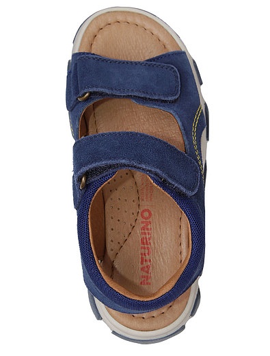 Синие сандалии на липучках Naturino - 2074519172365 - Фото 4