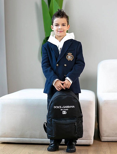 Черный рюкзак с логотипом Dolce & Gabbana - 1504528280122 - Фото 3