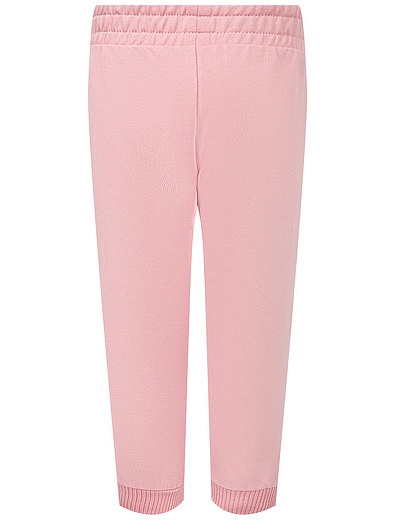 Розовые спортивные брюки с крупным логотипом Moschino - 4244509270779 - Фото 2