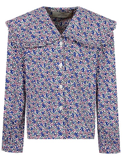 Хлопковая блуза в мелкий цветочек LES COYOTES DE PARIS - 1034509271035 - Фото 1