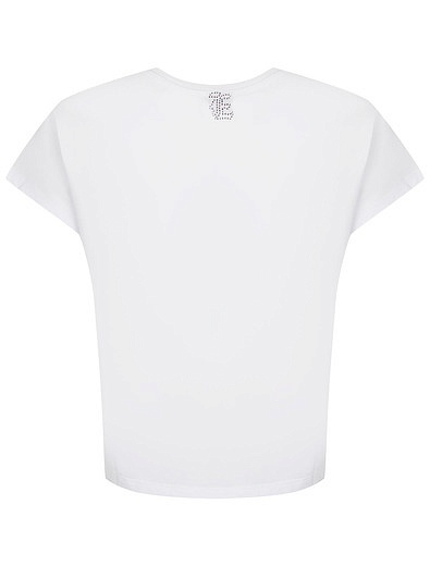 Белая футболка в полоску Ermanno Scervino - 1134509410752 - Фото 3