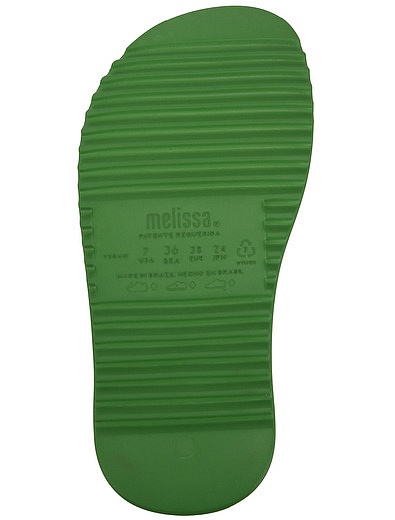 Зелёные пляжные босоножки на массивной подошве MELISSA - 2284508370638 - Фото 5