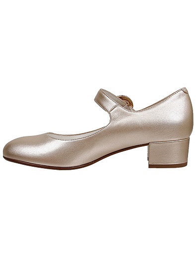 Золотые туфли с пряжкой Missouri - 2014509170896 - Фото 3