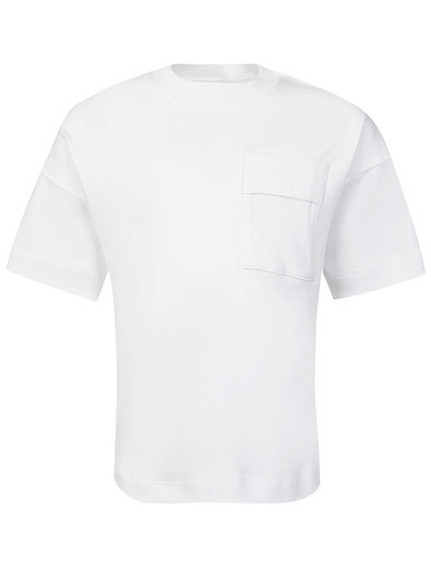 Белая футболка с карманом SILVER SPOON - 1134519416485 - Фото 1