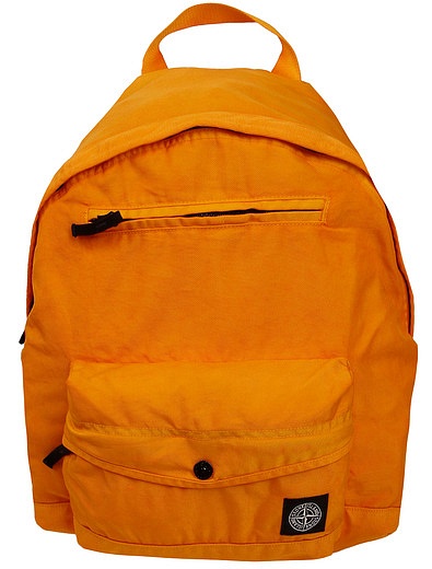 Оранжевый рюкзак с логотипом-нашивкой Stone Island - 1504518170037 - Фото 1