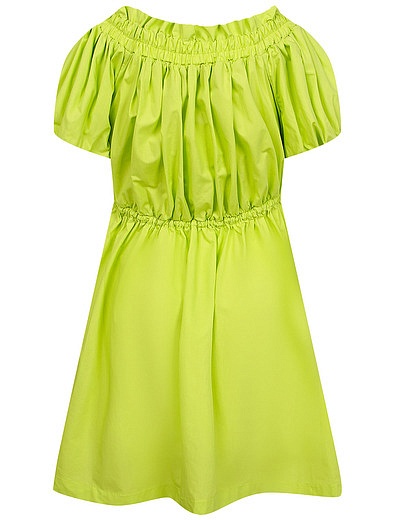 неоново-зелёное Платье Pinko - 1054709270195 - Фото 2