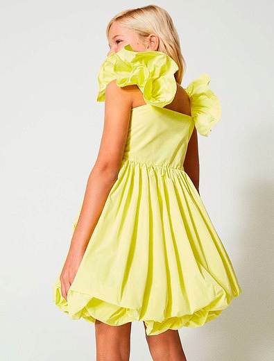 Желтое платье с пышной юбкой TWINSET - 1054509374277 - Фото 5