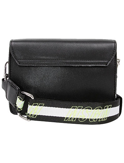 Черная сумка на плечо с логотипом MSGM - 1204508080444 - Фото 6