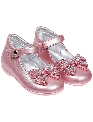 Розовые туфли с бантиком Missouri - 2012609980063 - Фото 1