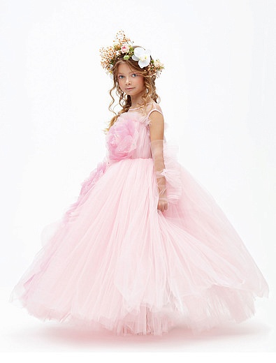 Розовое пышное Платье SASHA KIM - 1054709270935 - Фото 7
