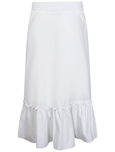 Белая длинная юбка с вышивкой Pinko - 1044509170467 - Фото 4