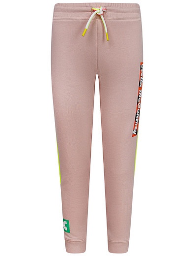 Спортивные брюки розового цвета из хлопка Stella McCartney - 4244509171861 - Фото 1