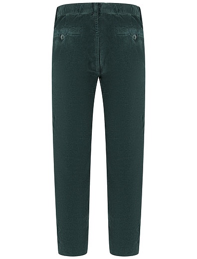 Зеленые вельветовые брюки Il Gufo - 1082219980464 - Фото 3