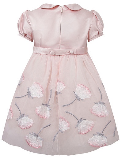 Розовое платье с цветочной вышивкой Colorichiari - 1052609980374 - Фото 2