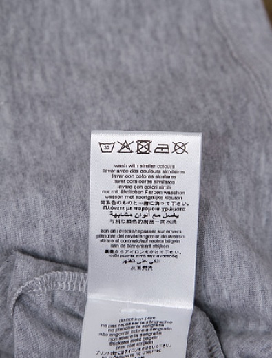 Серый хлопковый лонгслив с принтом логотипа KARL LAGERFELD - 1134509084922 - Фото 3