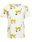 футболка с принтом леопарды в кедах - 1134520280099
