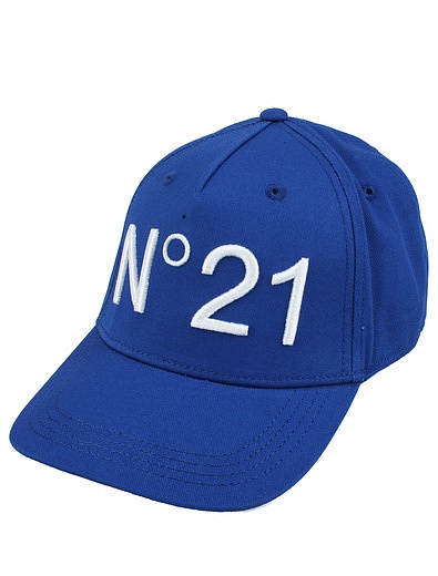 Синяя кепка с лого №21 kids - 1184528410103 - Фото 1