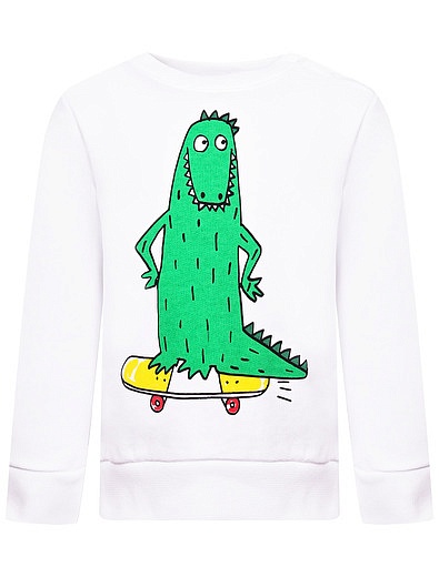 Свитшот Крокодил на скейте Stella McCartney - 0084519271120 - Фото 1