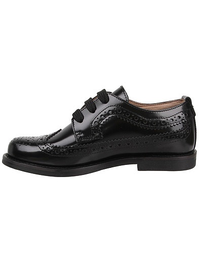 Черные ботинки на шнуровке Morelli - 2034519070399 - Фото 3