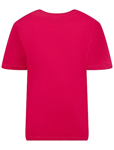 Розовая футболка с пайетками MSGM - 1134509081198 - Фото 6