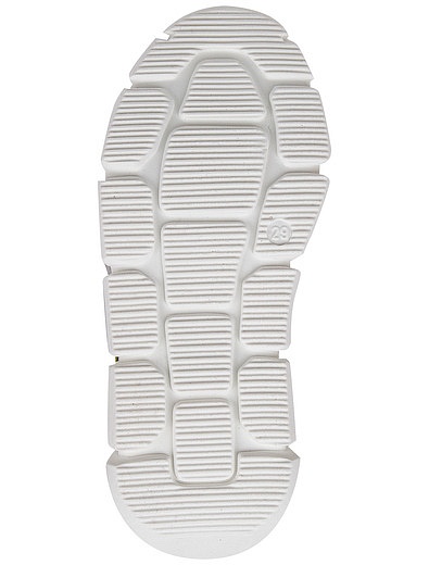 Бело-серые кроссовки на шнуровке Morelli - 2104529070150 - Фото 5