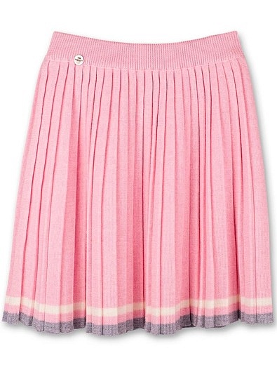 Розовая юбка из шерсти мериноса Fun Tricot - 1044500170459 - Фото 1