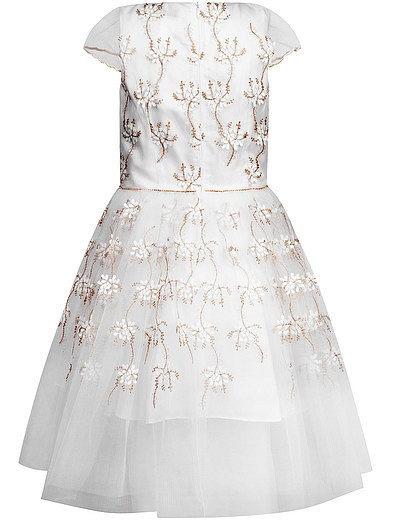белое Платье с вышитым узором David Charles - 1052109780160 - Фото 3