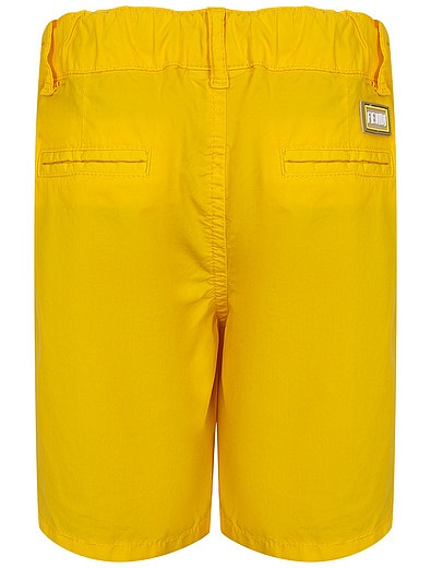 Жёлтые шорты Fendi - 1412819971652 - Фото 2