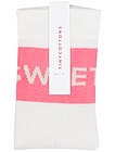 Кремовые носки с розовой полоской "Sweet" - 1532109970063