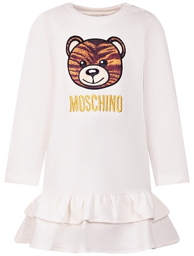 Платье с вышитым логотипом Moschino - 1054509085890 - Фото 1
