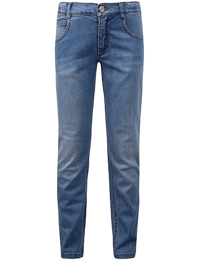 Голубые джинсы прямого кроя Simonetta - 1161519670159 - Фото 1