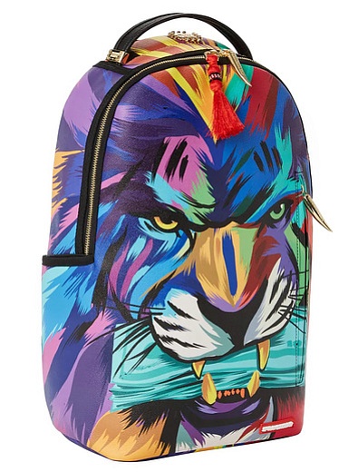 Рюкзак с разноцветным тигром SPRAYGROUND - 1504528280191 - Фото 2
