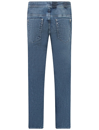 Синие джинсы с поясом-резинкой Antony Morato - 1164519170605 - Фото 2