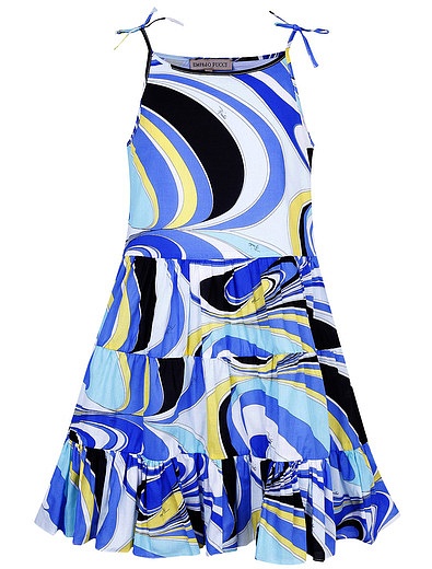 Платье без рукавов с разноцветным узором Emilio Pucci - 1051409870359 - Фото 1