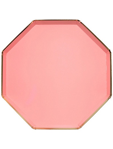Набор одноразовых розовых тарелок8 шт. Meri Meri - 2294520080248 - Фото 1