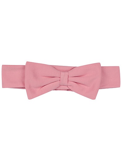 Розовая повязка на голову с бантиком Kissy Kissy - 1424509270167 - Фото 1