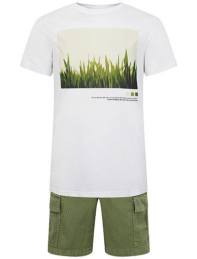 Комплект из футболки и шорт Il Gufo - 3024519071402 - Фото 1