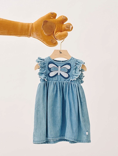Платье с принтом бабочка Stella McCartney - 1054509172873 - Фото 2