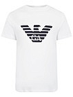 Белая футболка с крупным логотипом - 1134519412531