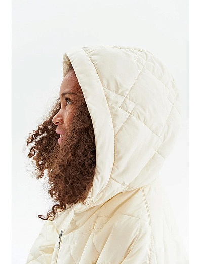 Молочная стеганая куртка SILVER SPOON - 1074509411109 - Фото 5