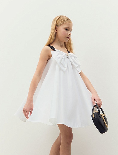 Белое платье свободного кроя TWINSET - 1054509413051 - Фото 3