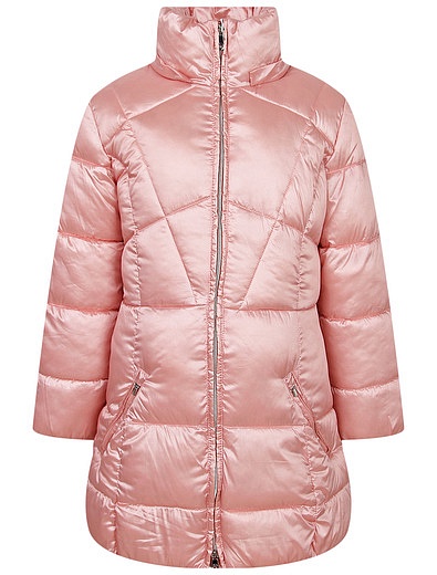 Розовое пальто с варежками в комплекте Mayoral - 1124509181288 - Фото 3