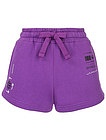 Фиолетовые шорты из хлопка - 1414509412834