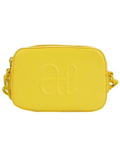 Жёлтая сумка с рельефным логотипом ABEL & LULA - 1204508370262 - Фото 1