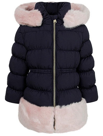 Пуховая куртка с меховой отделкой Baby A - 1074509083689 - Фото 1