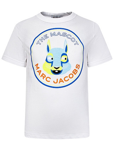 Белая футболка с принтом &quot;The Mascot&quot; Marc Jacobs - 1134529177222 - Фото 1